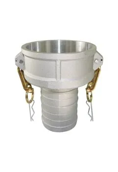 Aluminum type C camlock coupler with hose shank for delivery lines