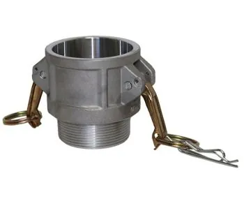 Aluminum threaded camlock coupler where the thread limits pressure